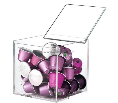 Custom wholesale acrylic coffee capsule storage box BFD-086