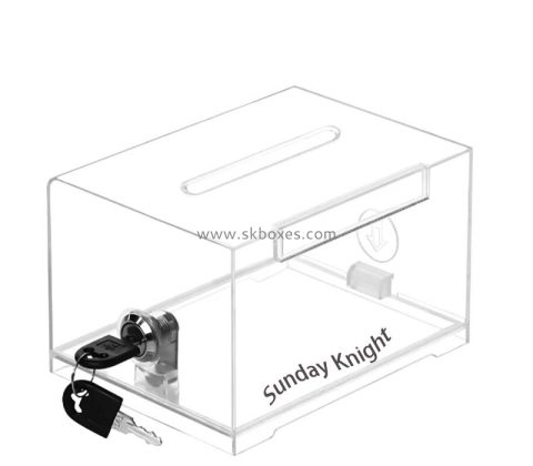 Custom wholesale acrylic lockable vote box BBS-882