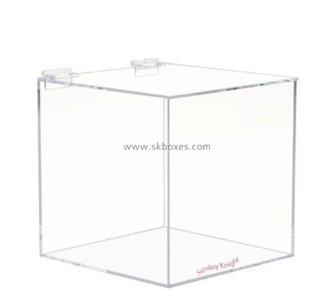 Custom wholesale acrylic skincare cosmetic box with lid BMB-258