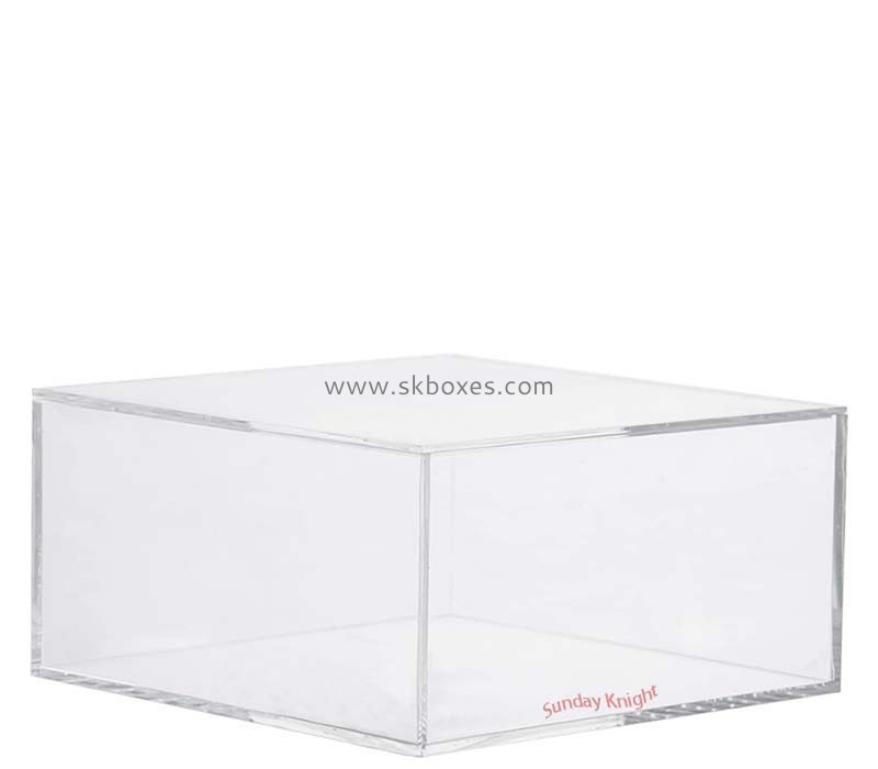 Custom wholesale acrylic skincare makeup box with lid BMB-259