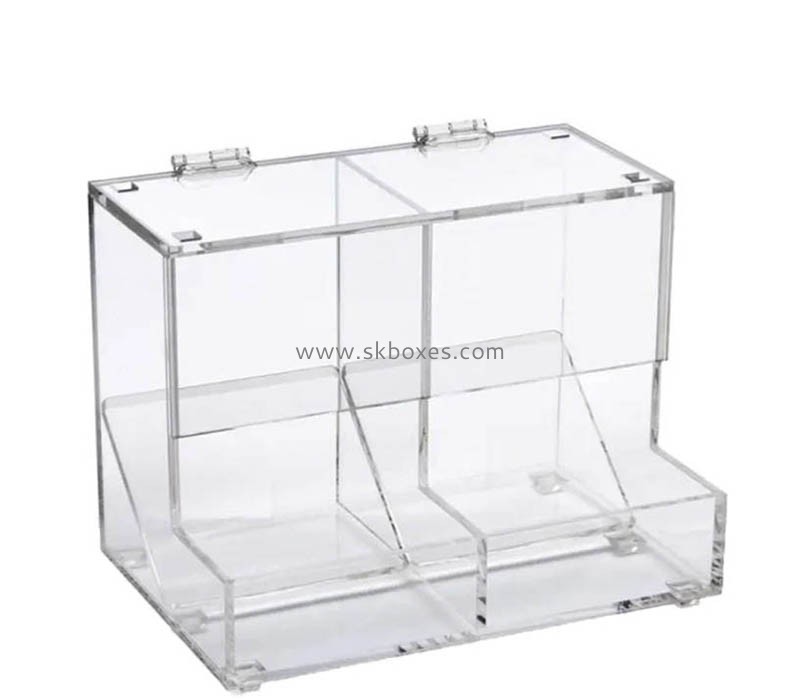 Custom wholesale acrylic candy storage box with flip cover BFD-088