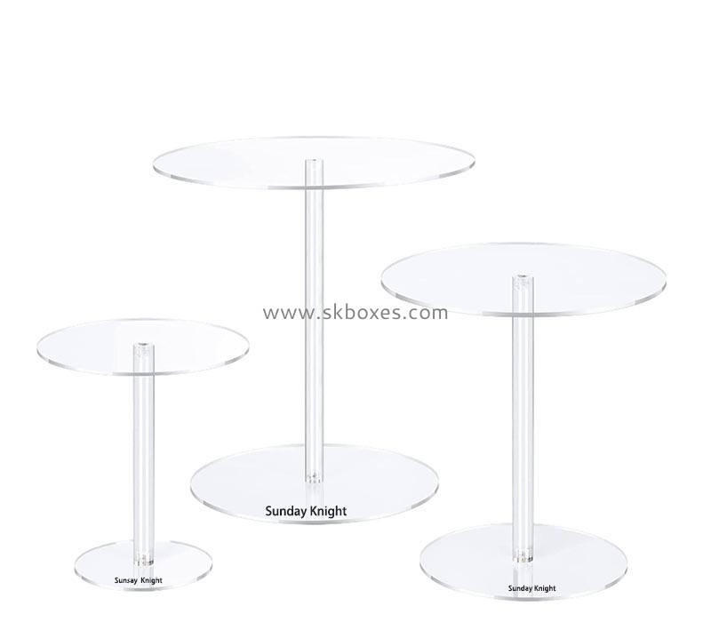 Custom wholesale acrylic cake round pedestal stand BFD-093