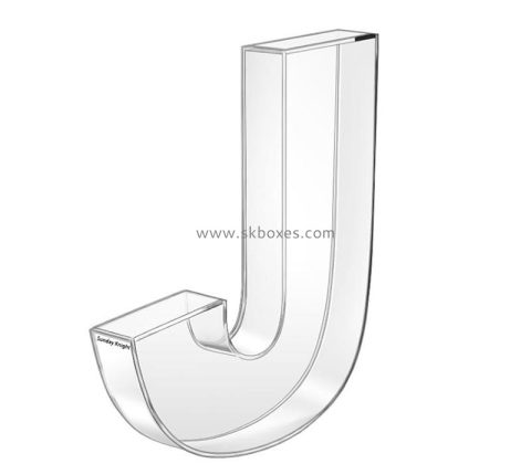 Custom wholesale acrylic fillable candy letter box BFD-094