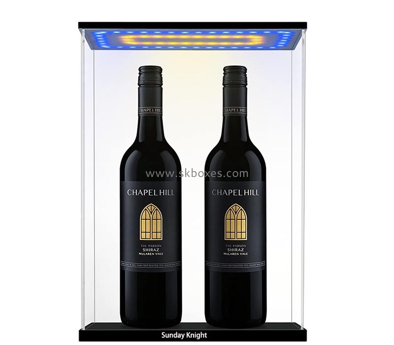 Custom wholesale acrylic wine bottles luminous display case BLD-100