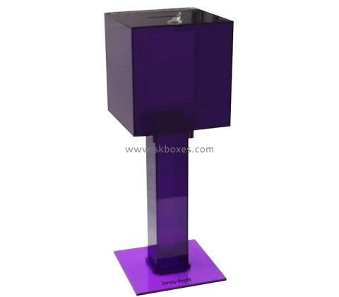 Custom wholesale acrylic floor standing voting box BBS-828