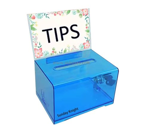 Custom wholesale acrylic suggestion box with insert sign BBS-830