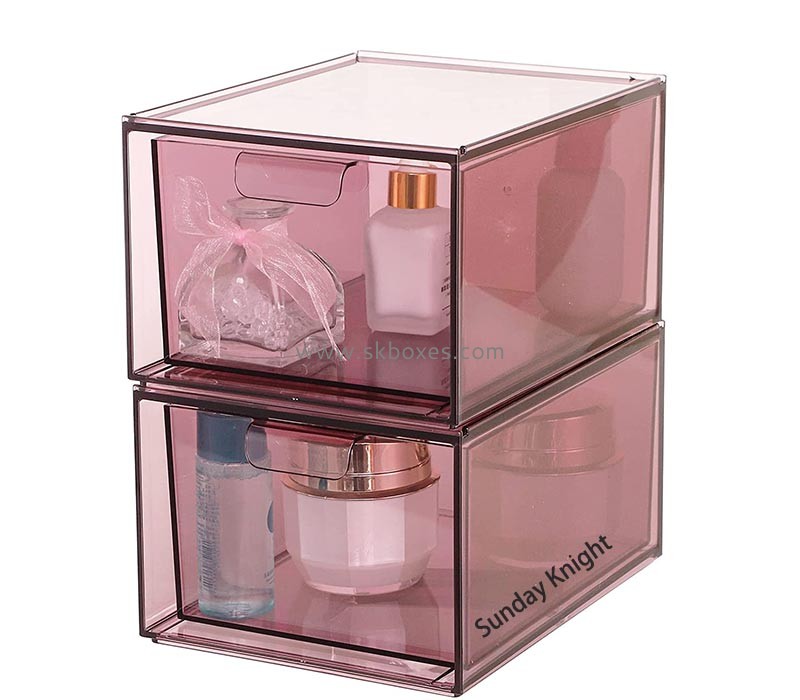 Custom wholesale acrylic skincare drawer organizer BMB-271