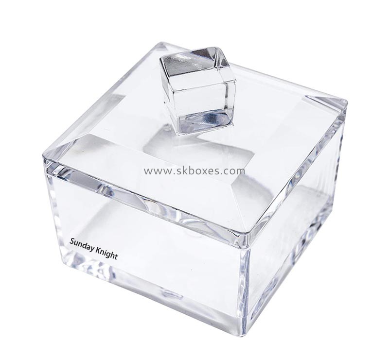 Wholesale custom acrylic box with decorative lid BSC-168