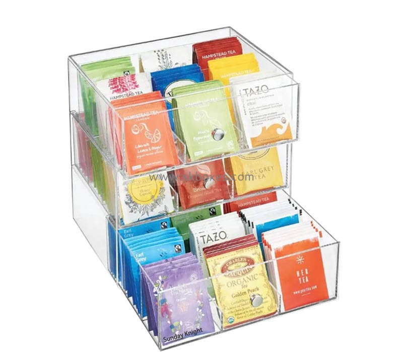 Wholesale custom acrylic tea bags drawers storage box BFD-398