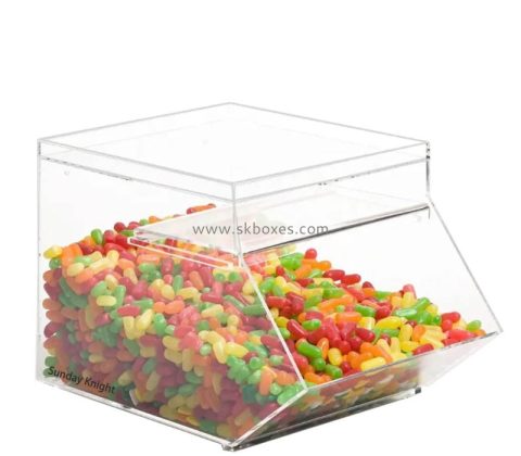 Wholesale custom acrylic retail candy display storage box BFD-399