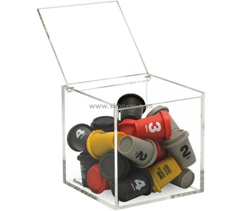 Wholesale custom acrylic coffee capsule storage box with lid BFD-400