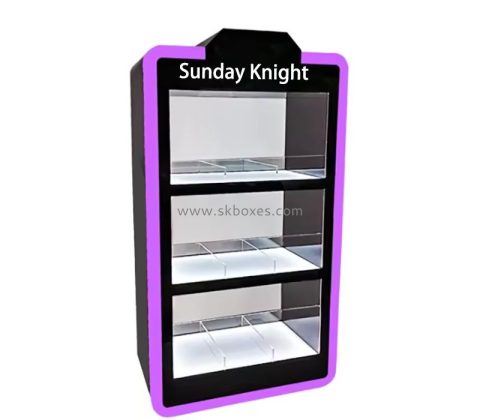 Wholesale custom acrylic 3 tiers retail luminous display cabinet BLD-107