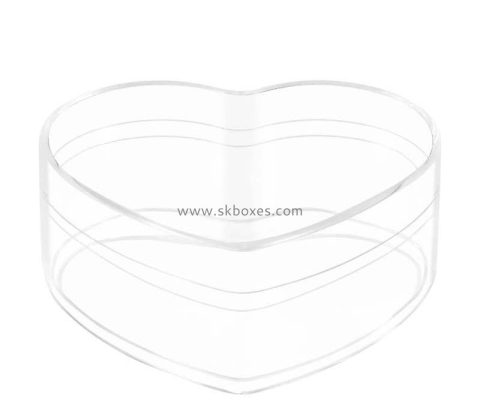 Luctie item supplier custom heart-shaped acrylic box BFD-033