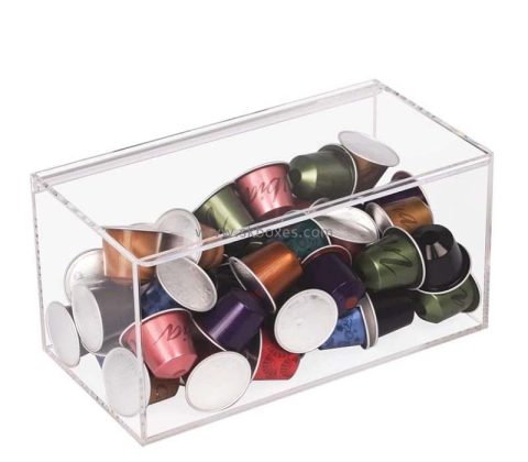 China perspex manufacturer custom plexiglass coffee pod organizer box BFD-035