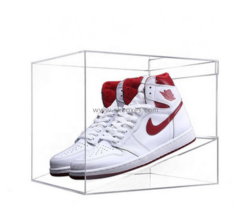 Plexiglass boxes manufacturer custom acrylic shoe display case BSB-022