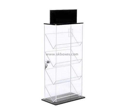 Perspex display supplier custom acrylic lockable display cabinet BDC-2369