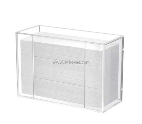 Custom acrylic paper towel dispenser lucite countertop paper towel holder BTB-205