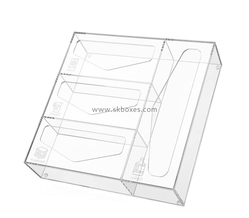 Custom plexiglass tissue box acrylic glove organizer box BTB-202