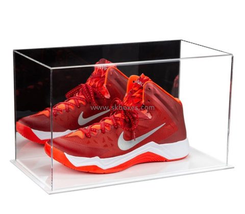 Acrylic manufacturer custom plexiglass shoe box perspex display case BSB-011