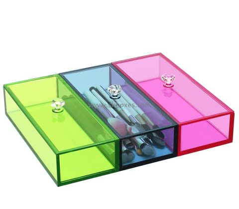 Lucite box manufacturer custom acrylic storage box for desk organizing BSC-113