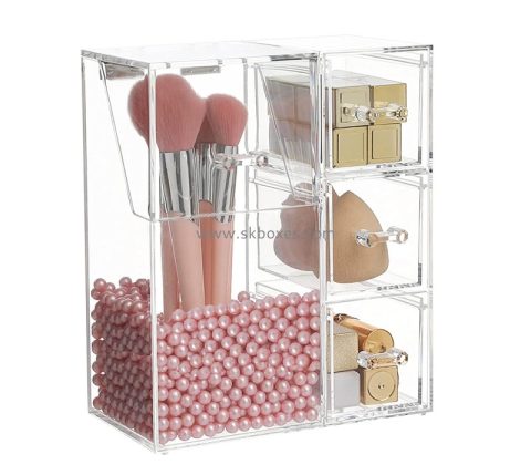 Plexiglass item supplier custom acrylic covered makeup brush holder BMB-212