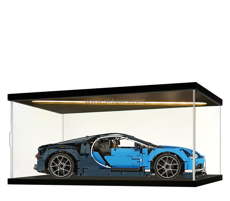 Perspex products supplier custom acrylic model car LED showcase BLD-066