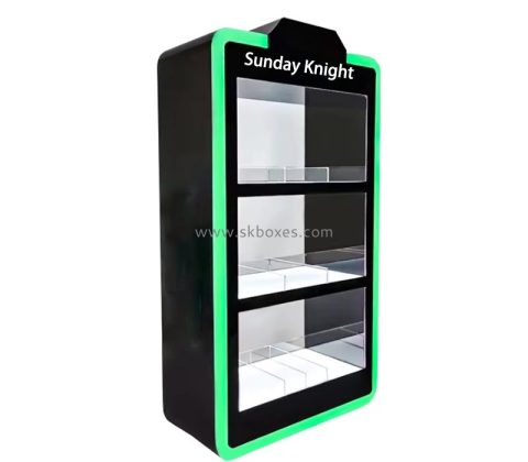 Wholesale custom acrylic 3 tiers LED display cabinet BLD-102