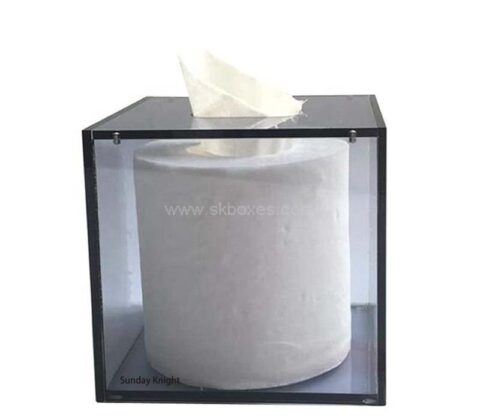 Wholesale custom acrylic bathroom tissue holder box