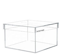 Wholesale custom acrylic organizer box with lid