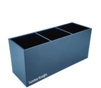 Wholesale custom acrylic 3 dividers storage box