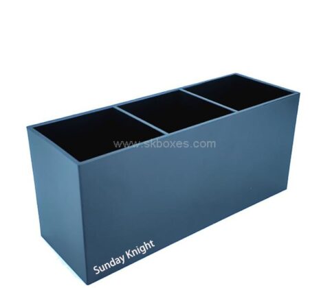 Wholesale custom acrylic 3 dividers storage box